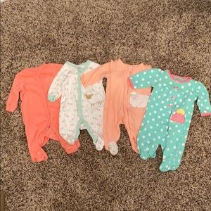 Baby girl onesie pajamas 3 month